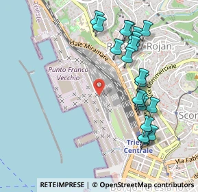 Mappa P. Franco Vecchio, 34135 Trieste TS, Italia (0.5205)