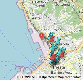 Mappa P. Franco Vecchio, 34135 Trieste TS, Italia (1.0345)