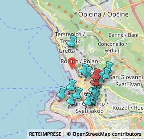 Mappa P. Franco Vecchio, 34135 Trieste TS, Italia (1.68278)
