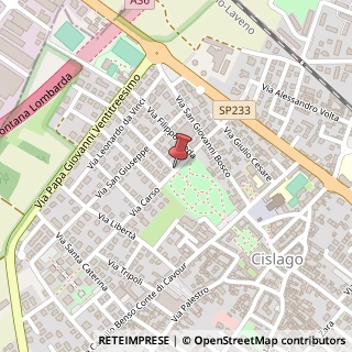 Mappa Via Armando Diaz, 33, 21040 Cislago, Varese (Lombardia)