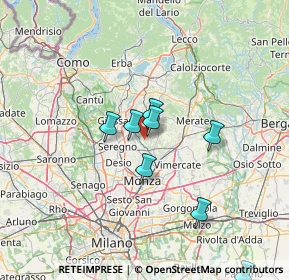 Mappa 20050 Triuggio MB, Italia (16.68556)