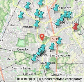 Mappa Via M. Gandhi, 20831 Seregno MB, Italia (2.143)