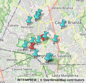 Mappa Via M. Gandhi, 20831 Seregno MB, Italia (1.592)