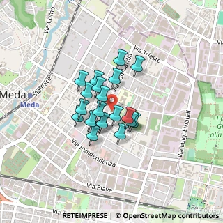 Mappa Via Enrico Cialdini, 20821 Meda MB, Italia (0.274)