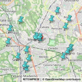 Mappa Via Enrico Cialdini, 20821 Meda MB, Italia (2.534)