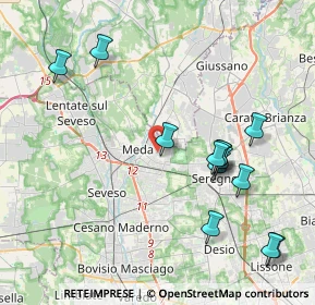 Mappa Via Enrico Cialdini, 20821 Meda MB, Italia (4.33077)