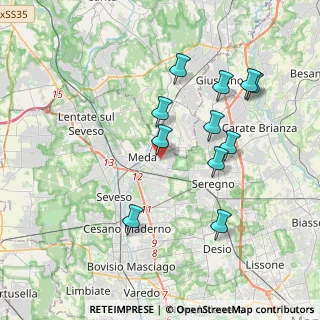 Mappa Via Enrico Cialdini, 20821 Meda MB, Italia (3.67)