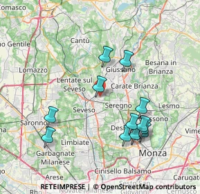 Mappa Via Enrico Cialdini, 20821 Meda MB, Italia (7.54)