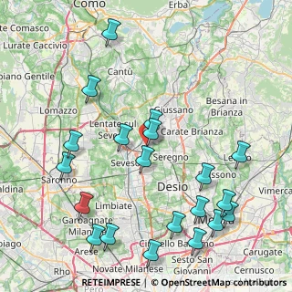 Mappa Via Enrico Cialdini, 20821 Meda MB, Italia (9.852)