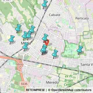 Mappa Via Enrico Cialdini, 20821 Meda MB, Italia (0.96154)