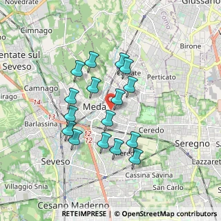 Mappa Via Raffaello Sanzio, 20821 Meda MB, Italia (1.53)