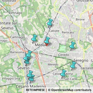 Mappa Via Raffaello Sanzio, 20821 Meda MB, Italia (2.38909)