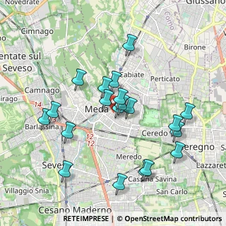 Mappa Via Raffaello Sanzio, 20821 Meda MB, Italia (1.851)