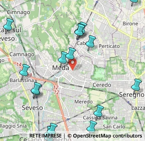 Mappa Via Raffaello Sanzio, 20821 Meda MB, Italia (2.947)