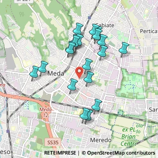 Mappa Via Raffaello Sanzio, 20821 Meda MB, Italia (0.8915)