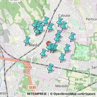 Mappa Via Raffaello Sanzio, 20821 Meda MB, Italia (0.7405)
