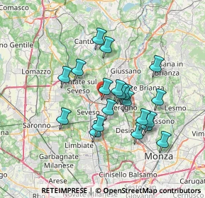 Mappa Via Raffaello Sanzio, 20821 Meda MB, Italia (6.051)