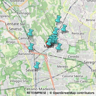 Mappa Viale Francia, 20821 Meda MB, Italia (1.00643)