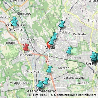 Mappa Viale Francia, 20821 Meda MB, Italia (3.046)