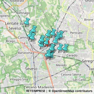 Mappa Viale Francia, 20821 Meda MB, Italia (1.0965)