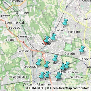 Mappa Viale Francia, 20821 Meda MB, Italia (2.53143)