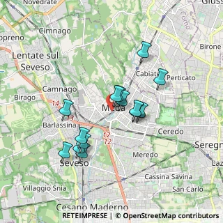 Mappa Viale Francia, 20821 Meda MB, Italia (1.49571)