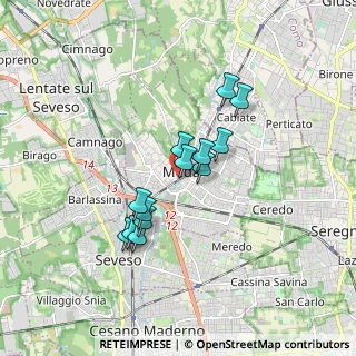 Mappa Via Garibaldi, 20821 Seregno MB, Italia (1.34846)