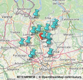 Mappa Via Garibaldi, 20821 Seregno MB, Italia (10.47857)