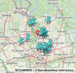 Mappa Viale Francia, 20821 Meda MB, Italia (10.25294)