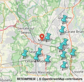 Mappa Via Garibaldi, 20821 Seregno MB, Italia (4.27417)