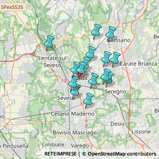 Mappa Via Garibaldi, 20821 Seregno MB, Italia (2.58933)