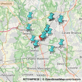 Mappa Via Garibaldi, 20821 Seregno MB, Italia (3.01944)