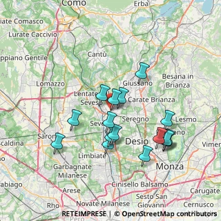 Mappa Via Garibaldi, 20821 Seregno MB, Italia (6.78438)
