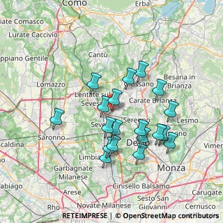 Mappa Viale Francia, 20821 Meda MB, Italia (6.52895)