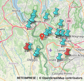 Mappa Via al Ticino, 21019 Somma lombardo VA, Italia (7.069)