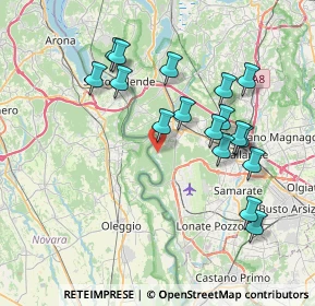 Mappa Via al Ticino, 21019 Somma lombardo VA, Italia (7.46647)