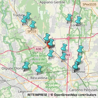 Mappa Via Nizza, 21040 Cislago VA, Italia (4.1975)