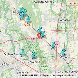 Mappa Via Lsonzo, 21040 Cislago VA, Italia (4.44538)