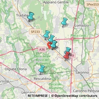 Mappa Via Lsonzo, 21040 Cislago VA, Italia (3.10636)