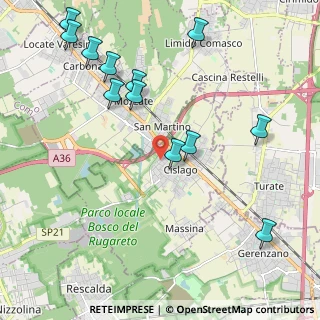 Mappa Via Lsonzo, 21040 Cislago VA, Italia (2.41917)