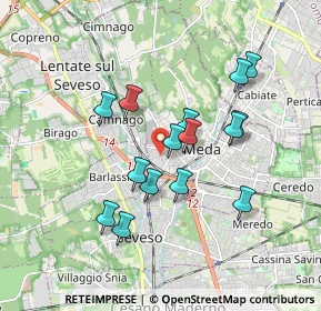 Mappa Via Libertà, 20821 Meda MB, Italia (1.54933)
