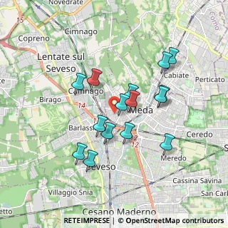 Mappa Via Libertà, 20821 Meda MB, Italia (1.54933)