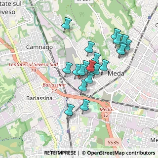 Mappa Via Libertà, 20821 Meda MB, Italia (0.75)