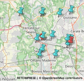 Mappa Via Conciliazione, 20821 Meda MB, Italia (3.96133)