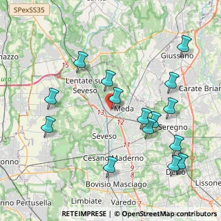 Mappa Via Libertà, 20821 Meda MB, Italia (4.46133)
