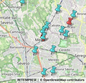 Mappa 20821 Meda MB, Italia (2.06692)