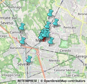 Mappa 20821 Meda MB, Italia (1.01857)