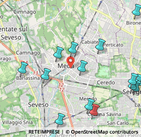 Mappa 20821 Meda MB, Italia (2.80563)