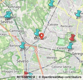 Mappa 20821 Meda MB, Italia (3.21636)