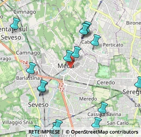 Mappa 20821 Meda MB, Italia (2.9175)